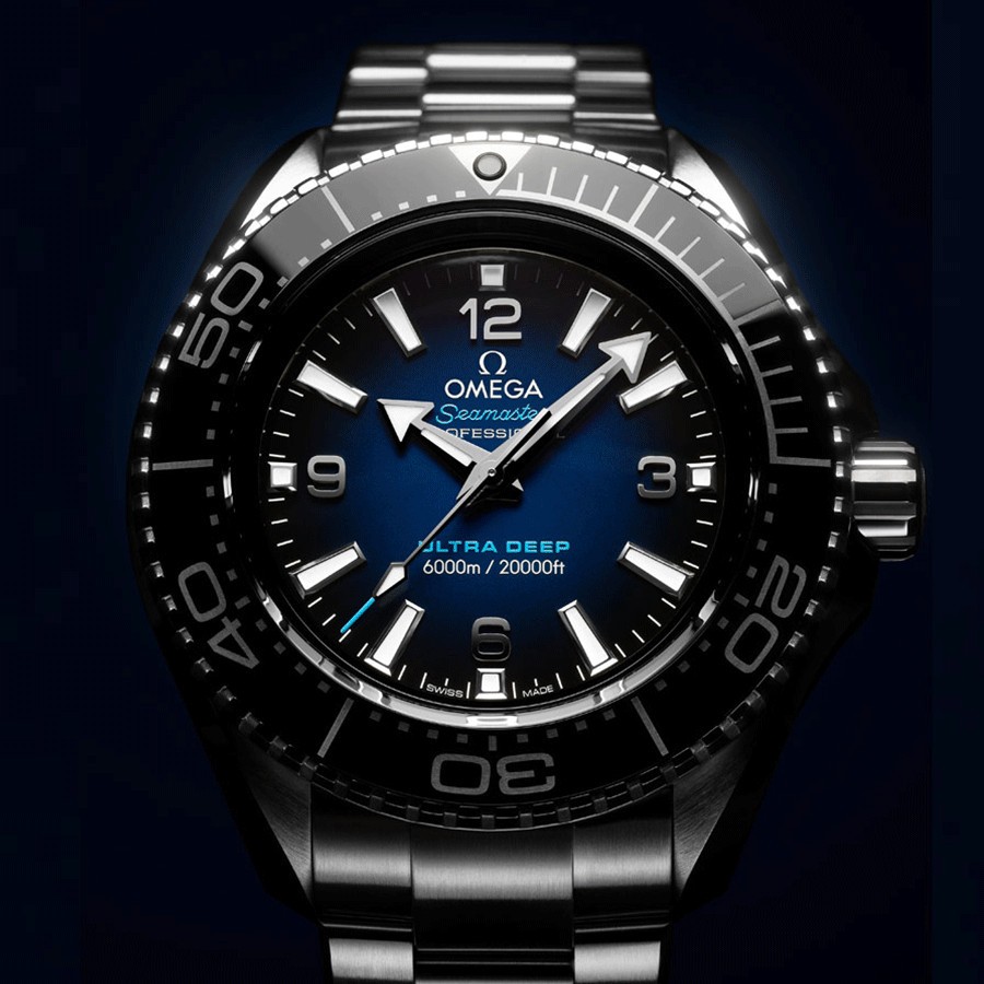 Omega Seamaster Planet Ocean Ultra Deep Blue Dial Watch Lepage