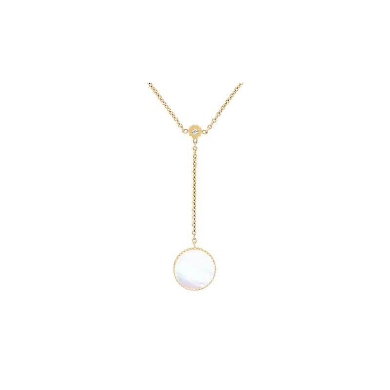 Collier Dior Rose Des Vents Or Jaune Diamants Nacre LEPAGE