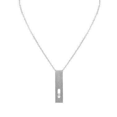 Pendentif Homme Diamant Noir et Titane Noir Move Titanium