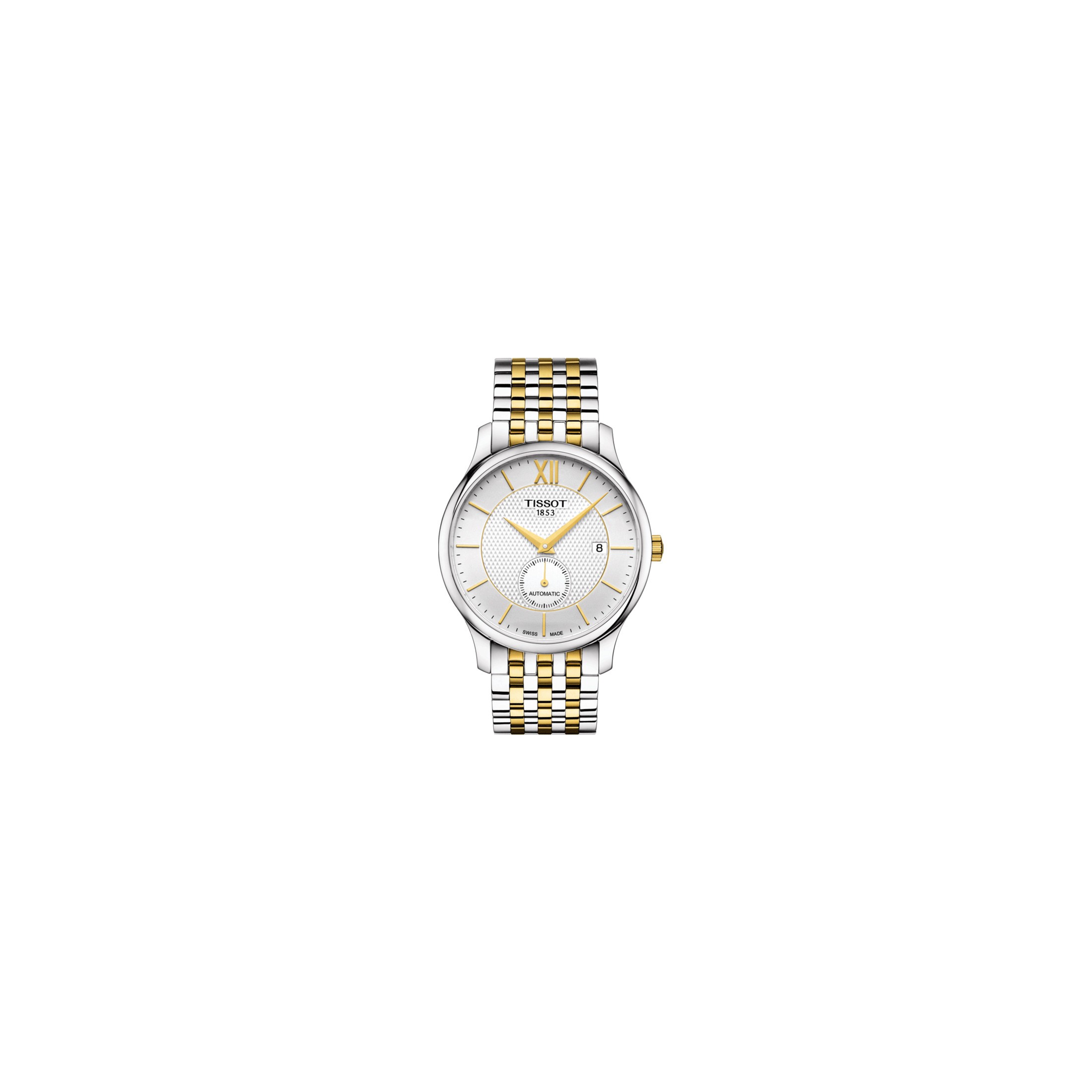 Montre T Classic Tradition Automatic Small Second cadran argent