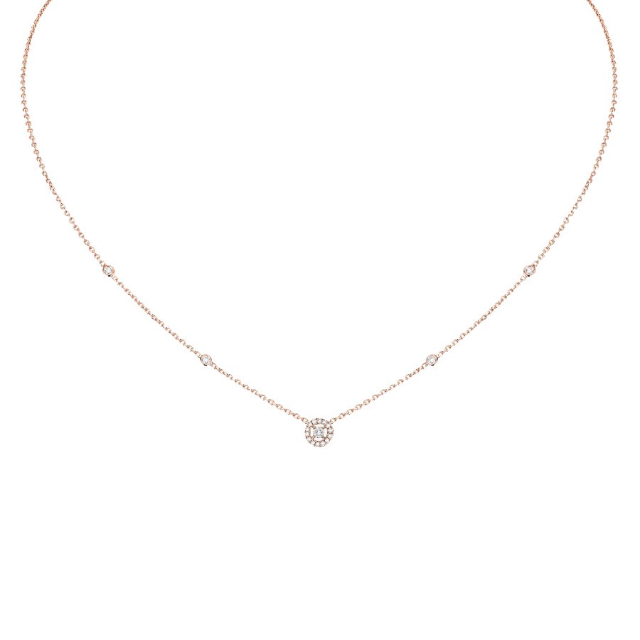 Collier Messika Joy XS en or rose et diamants