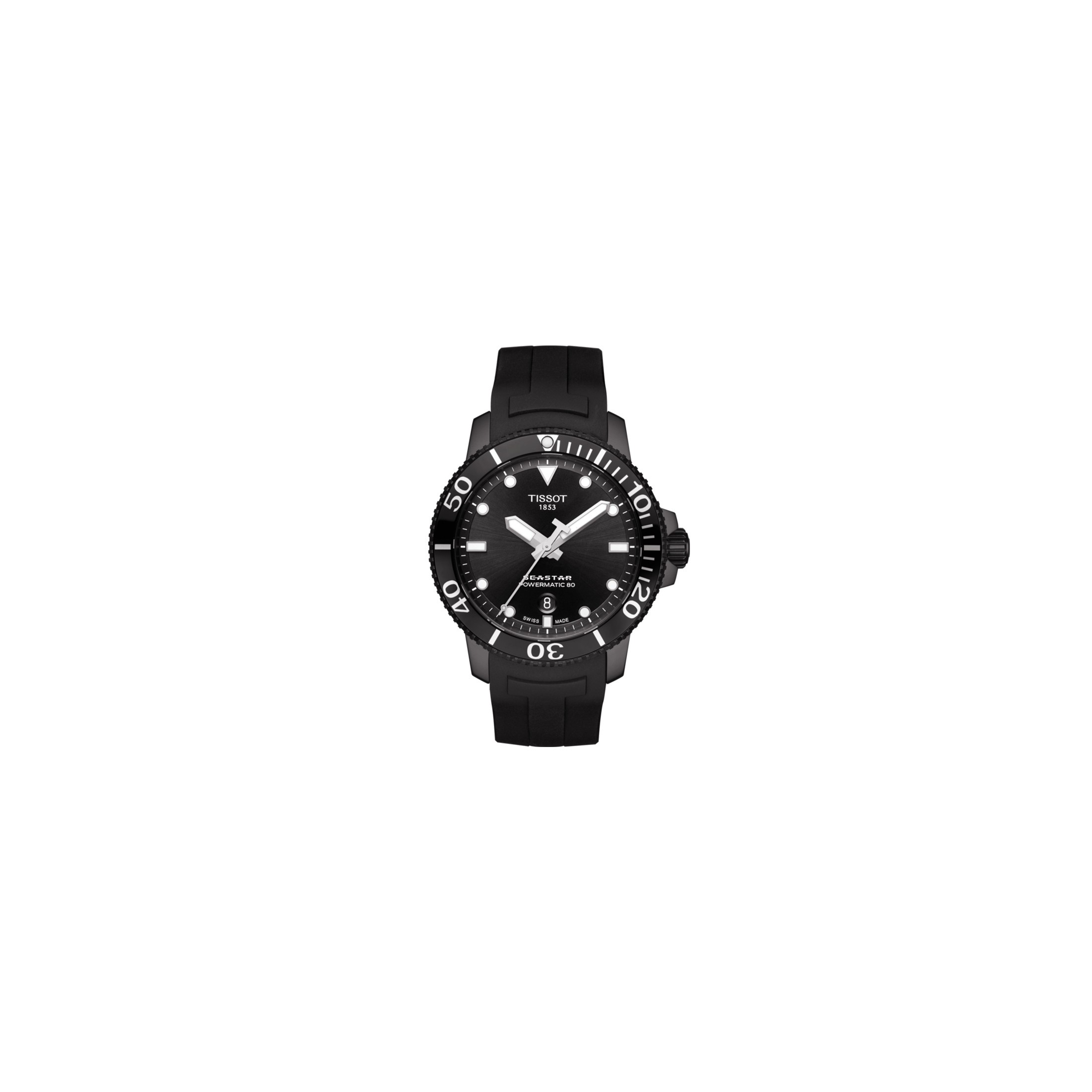 Tissot seastar 1000 discount powermatic 80 all black