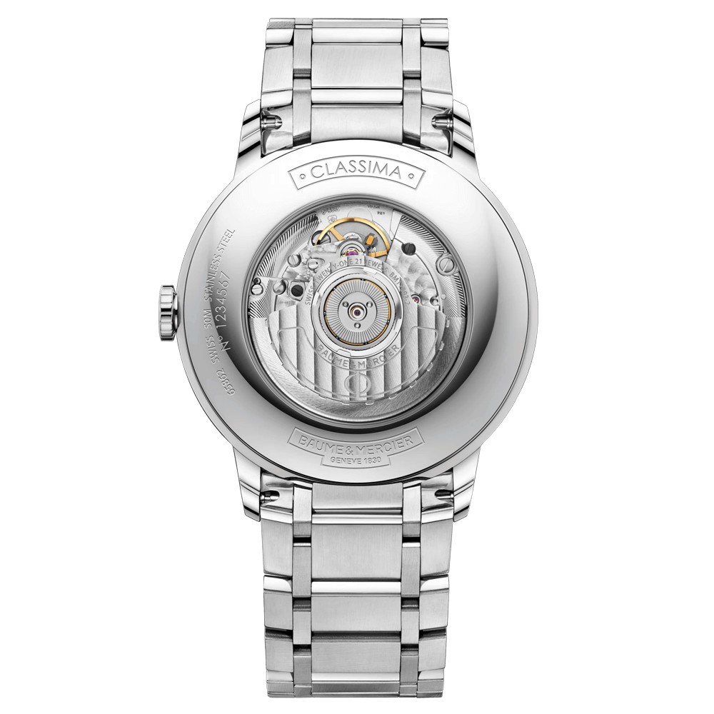 Montre chtime stainless online steel back