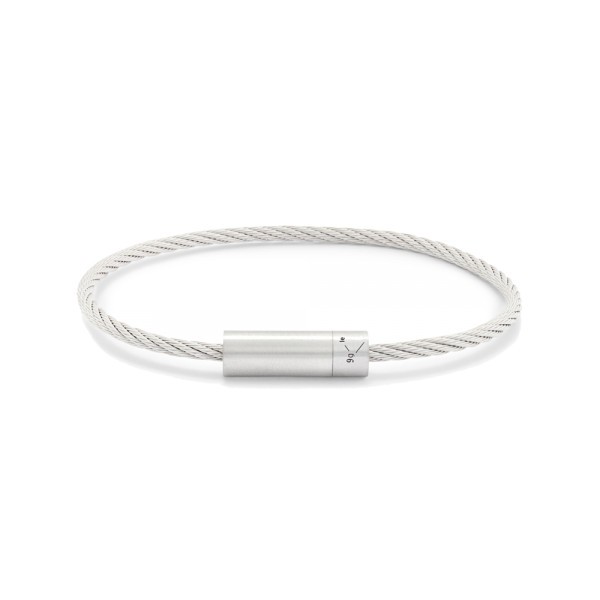 Bracelet Le Gramme Câble en argent 925 Lisse Brossé