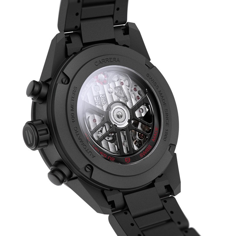 Tag heuer carrera hot sale skeleton black