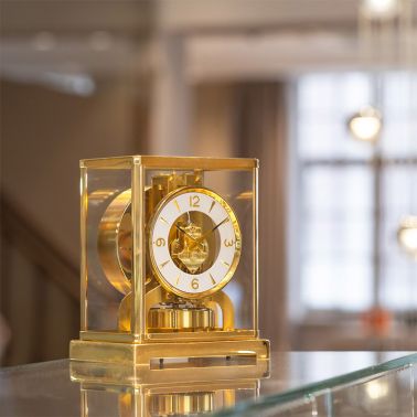 Jaeger LeCoultre Atmos clock brass gold plated 1950s Lepage