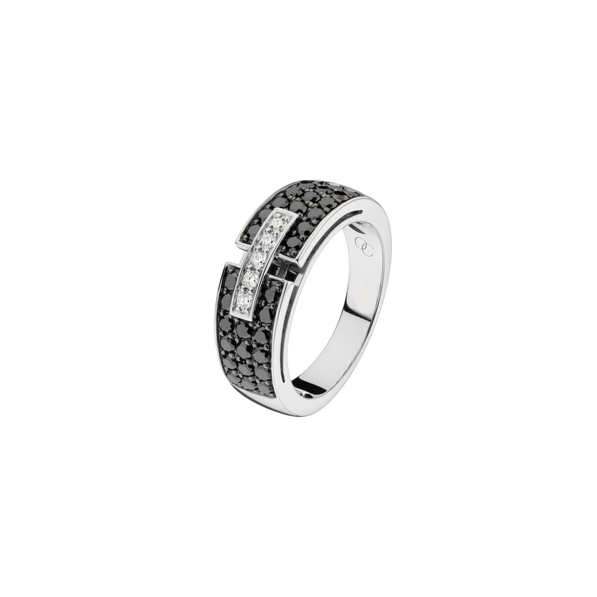 Bague So Shocking Or Blanc Et Diamants Noirs Lepage 6405