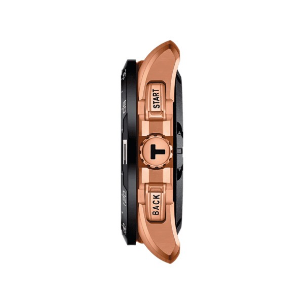 Tissot T Touch Connect Solar rose gold pvd titanium watch black