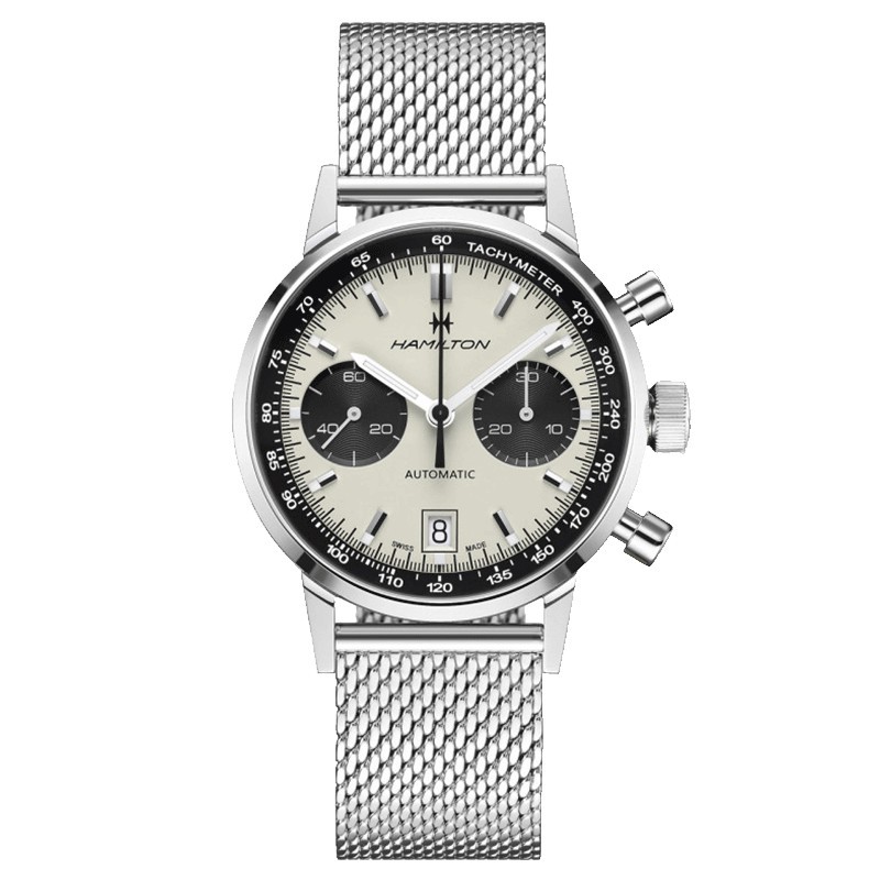 Watch Hamilton Intra Matic auto chrono panda 40 mm H38416111 Lepage