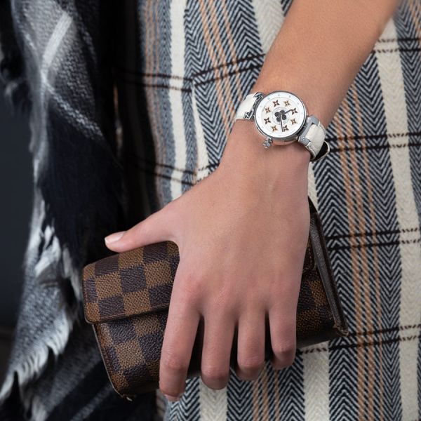 Louis Vuitton Triple Coiled Q1212 Tambour Watch 28mm Quartz