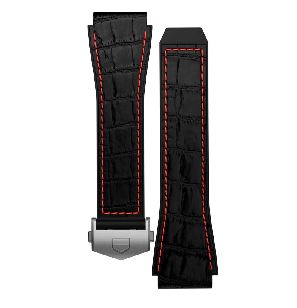 Strap TAG Heuer Connected Alligator Rubber BT6234 Lepage