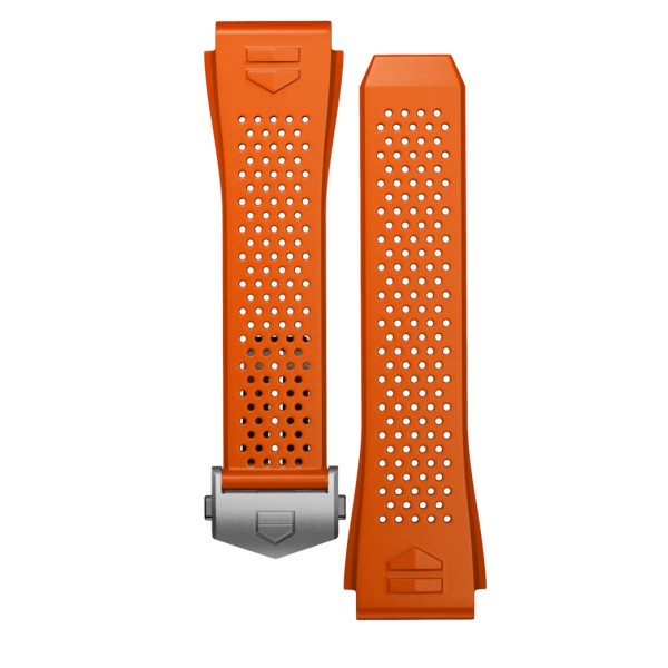 Strap TAG Heuer Connected Orange Rubber BT6231 Lepage