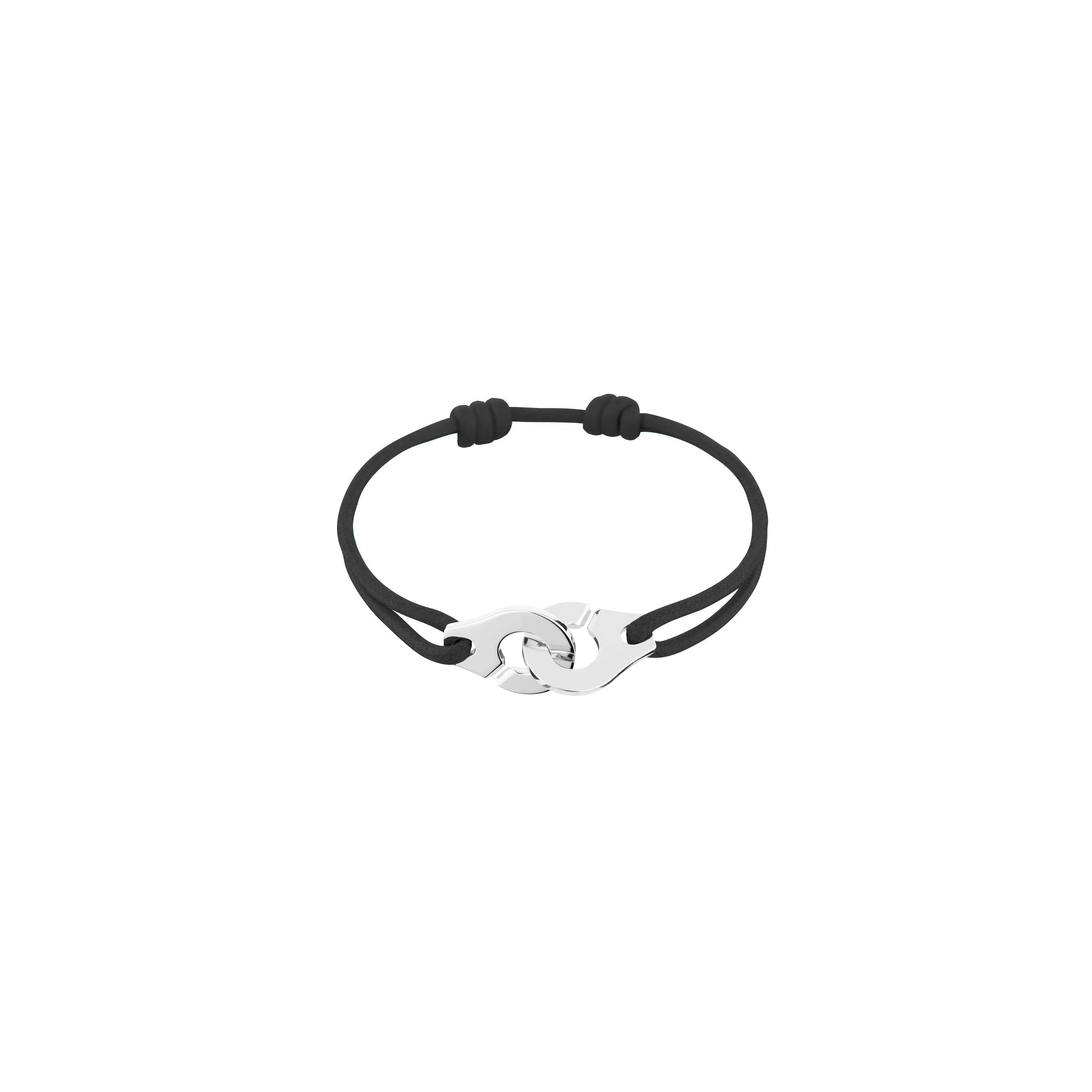 bracelet dinh van handcuffs r12 in silver on cord