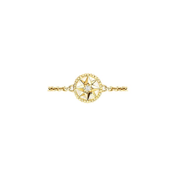 Dior Rose des Vents yellow gold chain ring JRDV95064 - Lepage