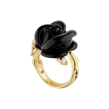 Small Rose Dior Pré Catelan Ring Pink Gold, Diamond and Amethyst