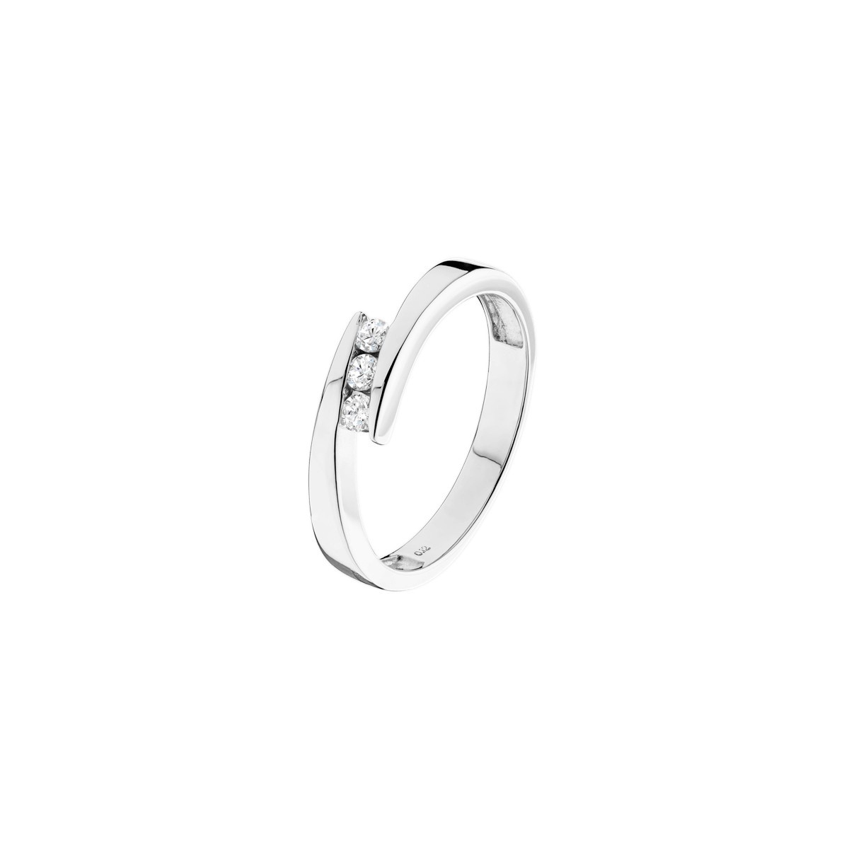 Ring LP Yael white gold diamonds YAEL11G Lepage