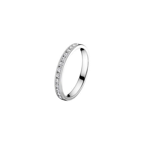 Wedding ring Les poinçonneurs Eros in white gold and diamonds