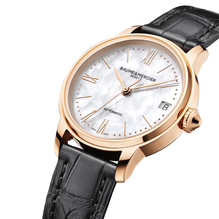 Montre Baume et Mercier Classima Or rose automatique 10598 Lepage