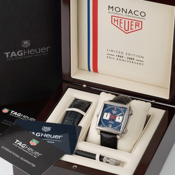 TAG Heuer Monaco vintage watch limited edition Steve McQueen Lepage