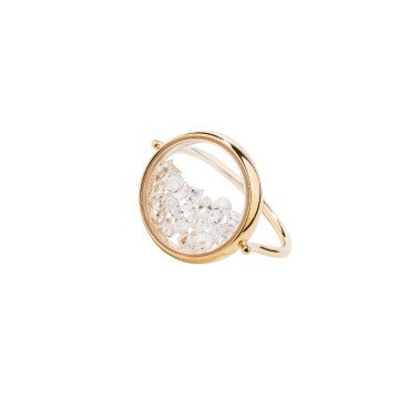 Chivor ring Aur lie Bidermann in yellow gold and diamonds