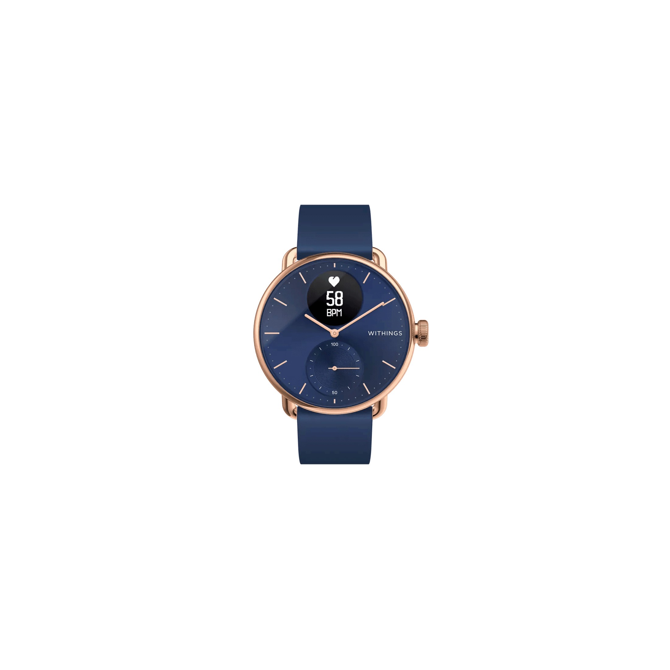 Montre Scanwatch 38mm Rose Gold blue - Withings - Ocarat