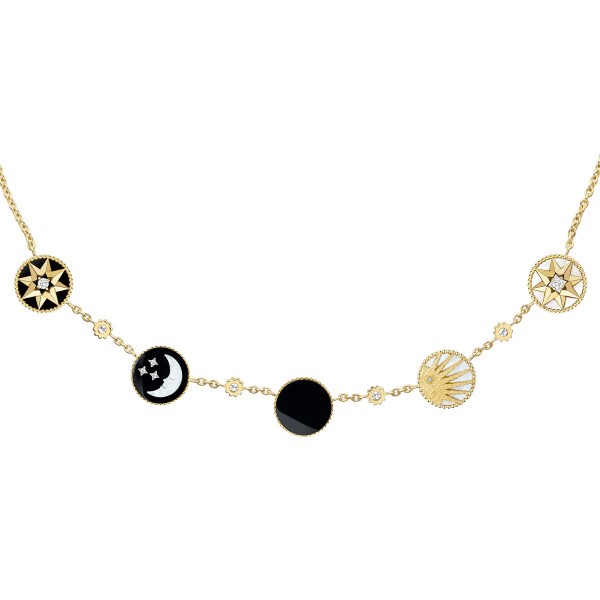 Dior sun and moon necklace hotsell