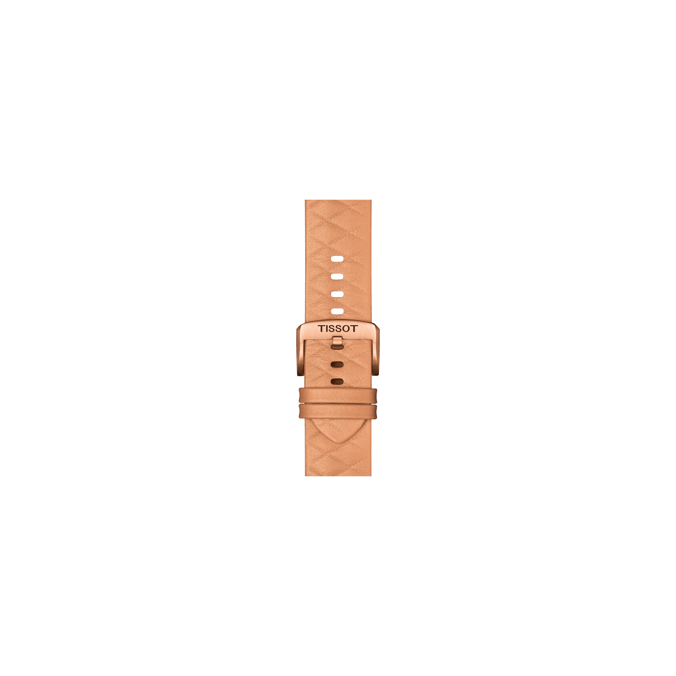 Tissot T Touch Connect Solar PVD Rose Gold watch with pink leather strap 47 5 mm