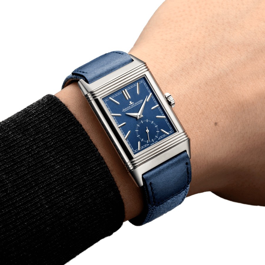 Jaeger LeCoultre Reverso Tribute watch blue dial 3978480 Lepage