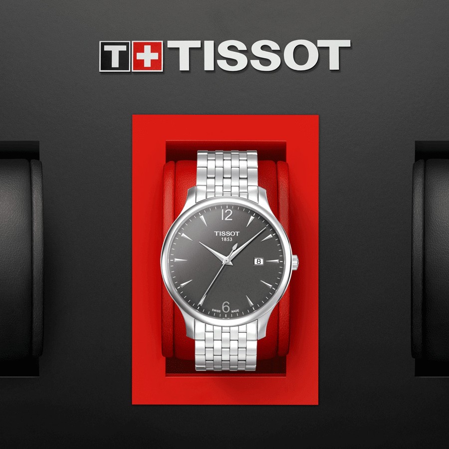 Tissot Tradition Quartz anthracite Watch T063.610.11.067.00 Lepage