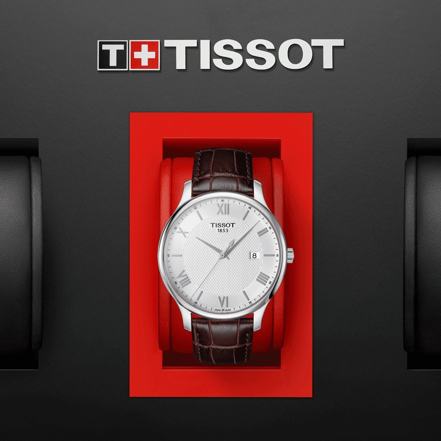 Tissot Tradition quartz steel Watch 42 mm T063.610.16.038.00 Lepage