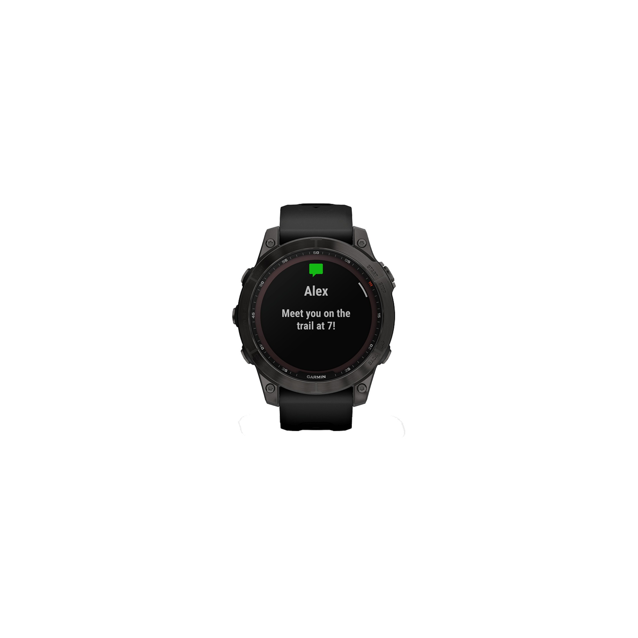 Garmin fenix 7 Sapphire Solar GPS Smartwatch - carbon gray/noir - DLC Titane