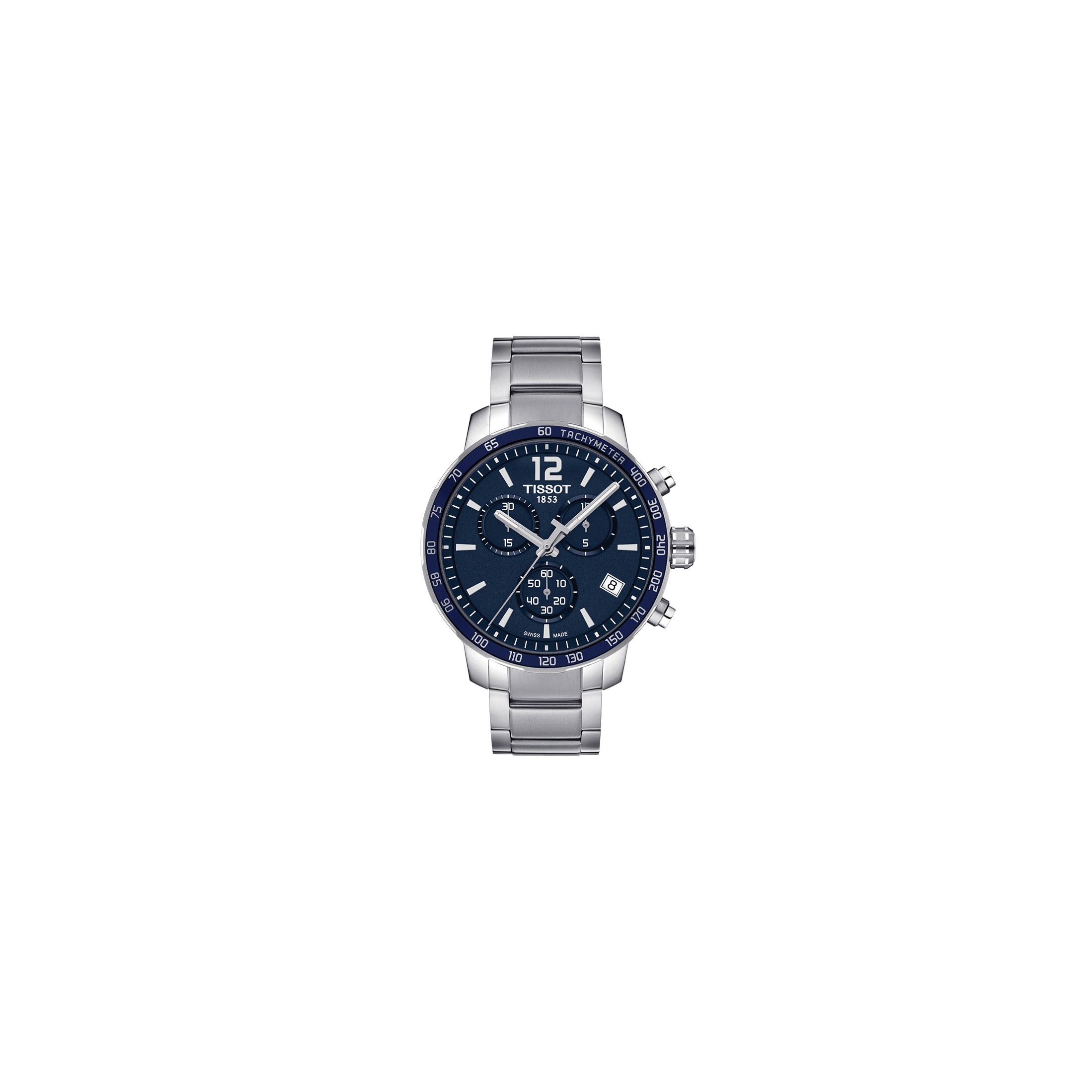 Tissot quickster chronograph clearance blue dial men's watch