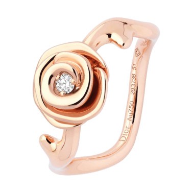 Dior Rose Couture small ring in pink gold and diamond - Lepage