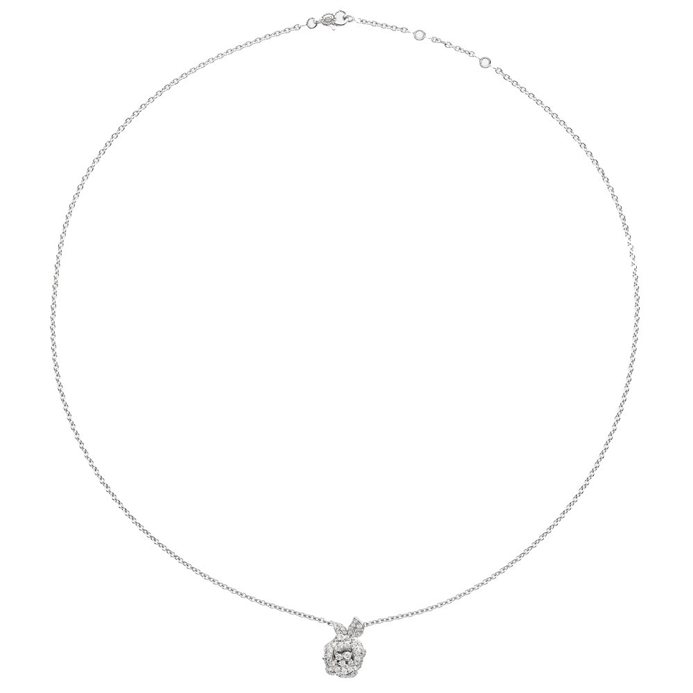 Dior Rose Bagatelle necklace in white gold and diamonds - Lepage