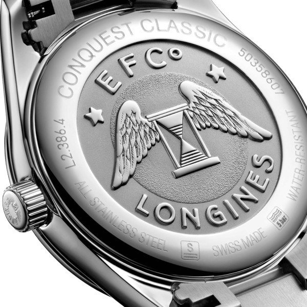 Montre Longines Conquest Classic quartz cadran bleu bracelet acier