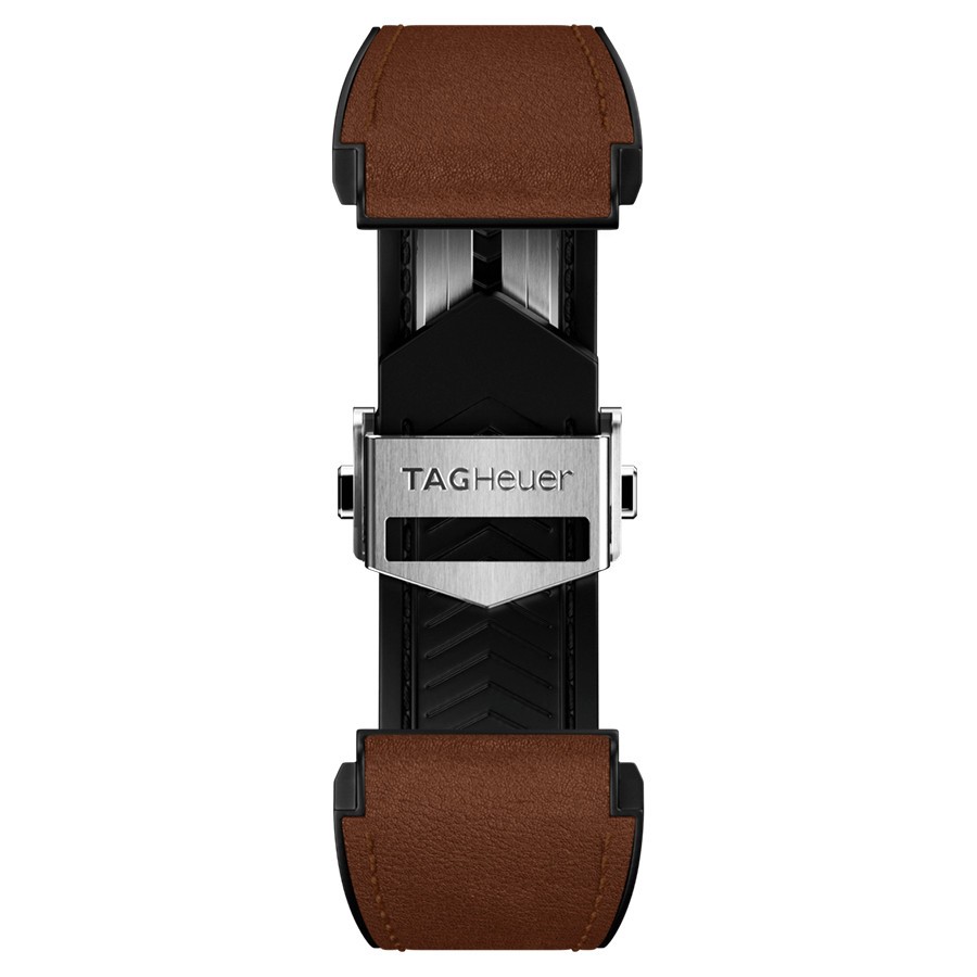 TAG Heuer Connected E4 Brown Bi Material Leather Strap 45 mm Lepage