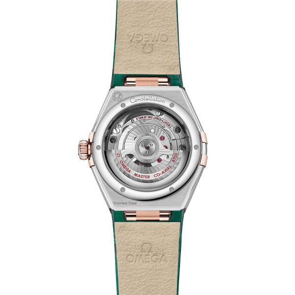 Montre Omega Constellation Aventurine Or rose et acier diamants