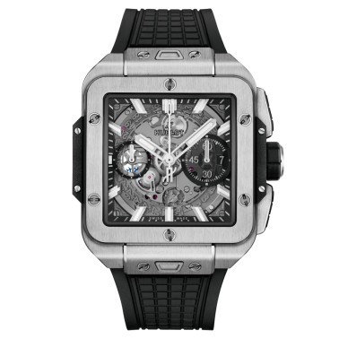 Hublot Square Bang Unico Titanium Blue Watch 821.NX.5170.RX - Lepage