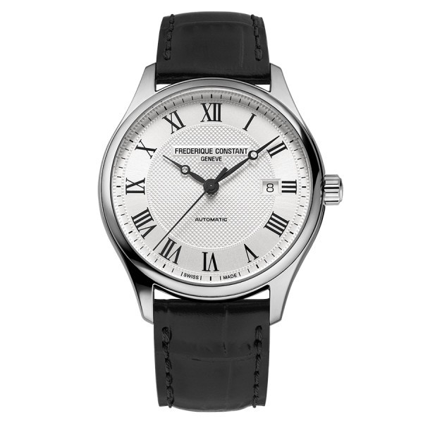 Frédérique Constant Classics Index Automatic watch white dial leather strap 40 mm