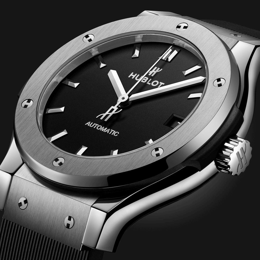 Hublot classic fusion titanium black best sale