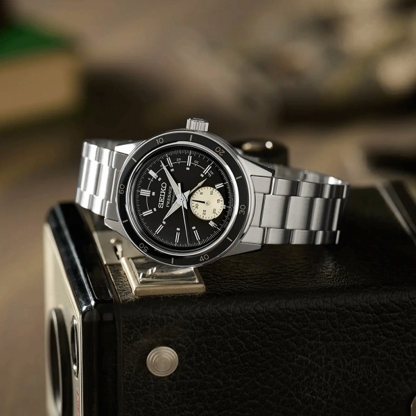 Montre Seiko Presage Style 60's Cadran Noir SSA449J1 - Lepage