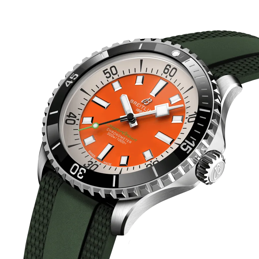 montre-breitling-superocean-edition-limitee-kelly-slater-automatique-cadran-orange-bracelet-caoutchouc-vert-42-mm.webp