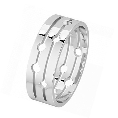 dinh van Pulse medium model ring in white gold LEPAGE