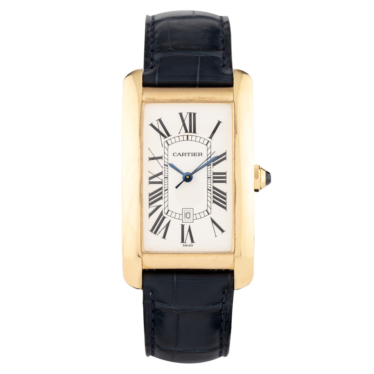 Vintage Cartier Tank Americaine watch 1740 Yellow gold auto - Lepage