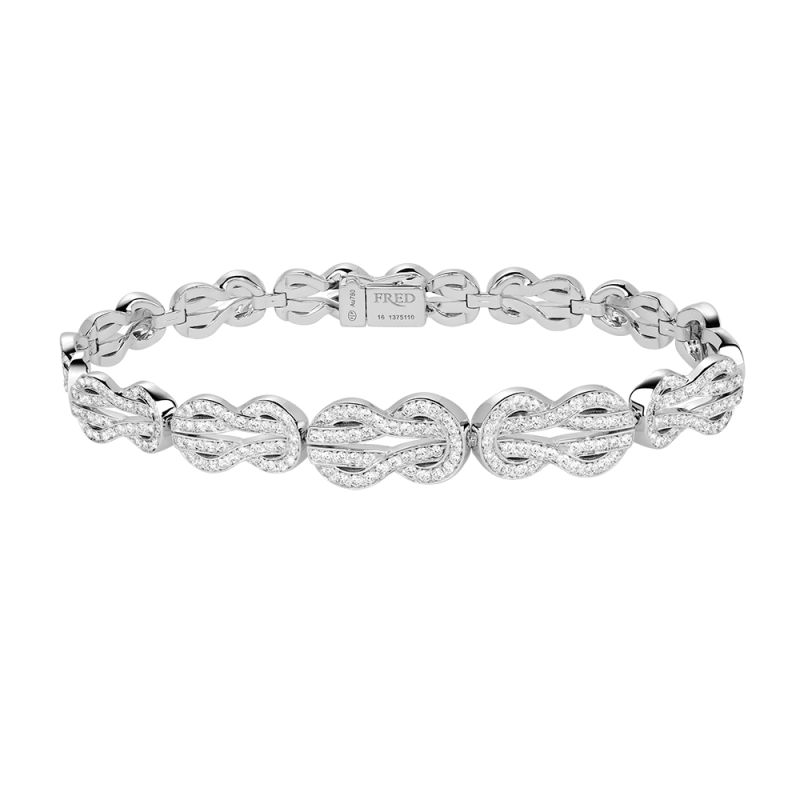 Fred Chance Infinie Crazy 8 bracelet white gold diamonds | LEPAGE