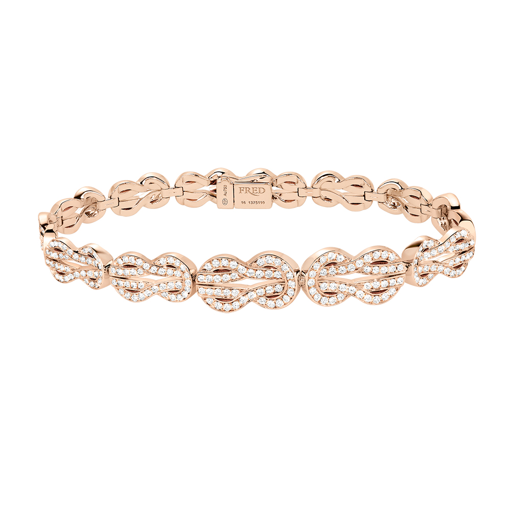 Fred Chance Infinie Series 18K Rose Gold With Diamond Bracelet