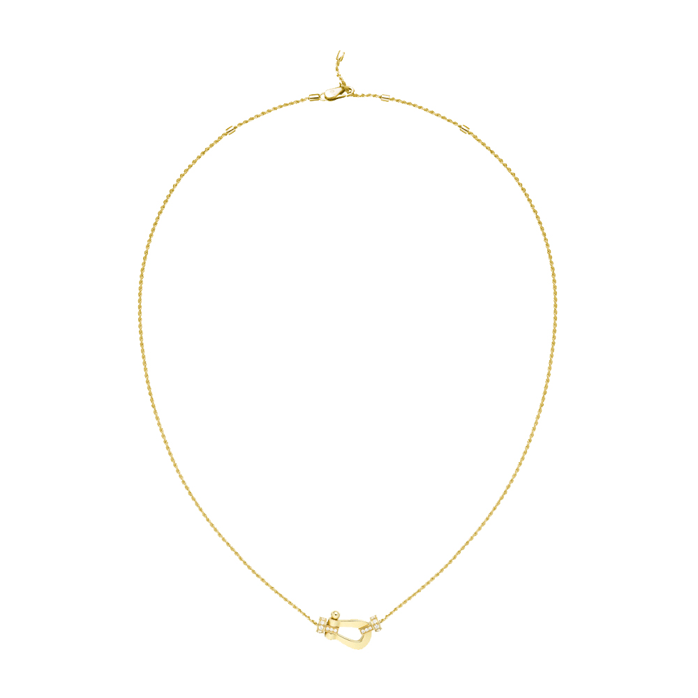 FRED Force 10 MM necklace yellow gold diamonds | Lepage