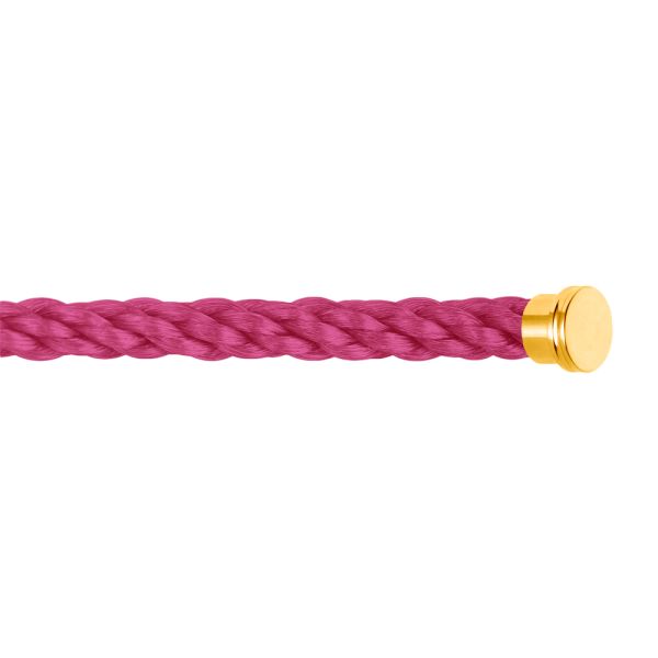 Câble Fred Force 10 Bois de Rose grand modèle en acier plaqué or jaune 6B0185