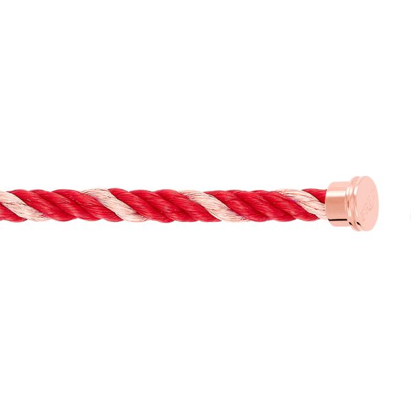 Câble Fred Force 10 Rouge grand modèle en or rose 6B1032