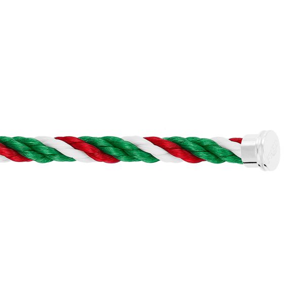 Câble Fred Force 10 Emblème Vert Blanc Rouge grand modèle en acier 6B1047